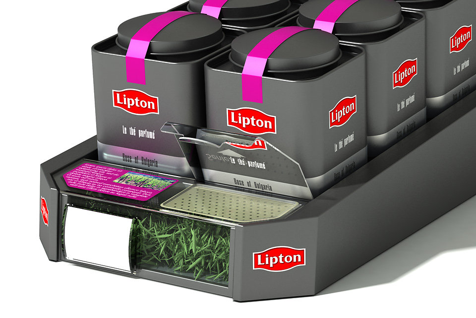 Lipton barquette merchandising